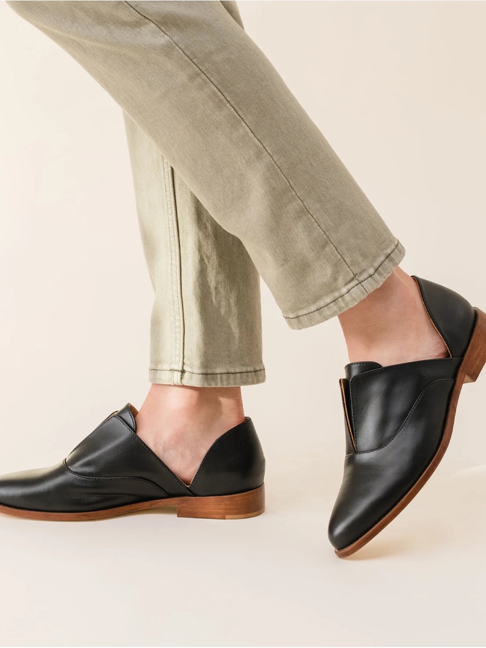 Nisolo black Emma D’orsay oxfords, 8.5